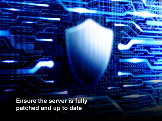 Top 10 Ways to Secure a Windows File Server: Tip # 4. Ensure the Windows file server is fully patched and up to date. 