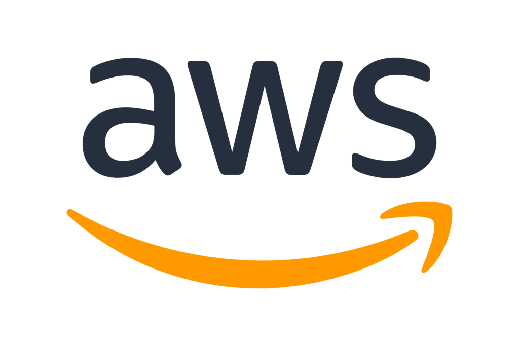 The logo for Amazon Web Services (AWS).