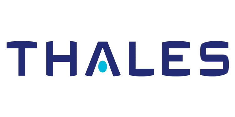 The logo for Thales.