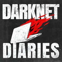 Darknet Diaries logo.