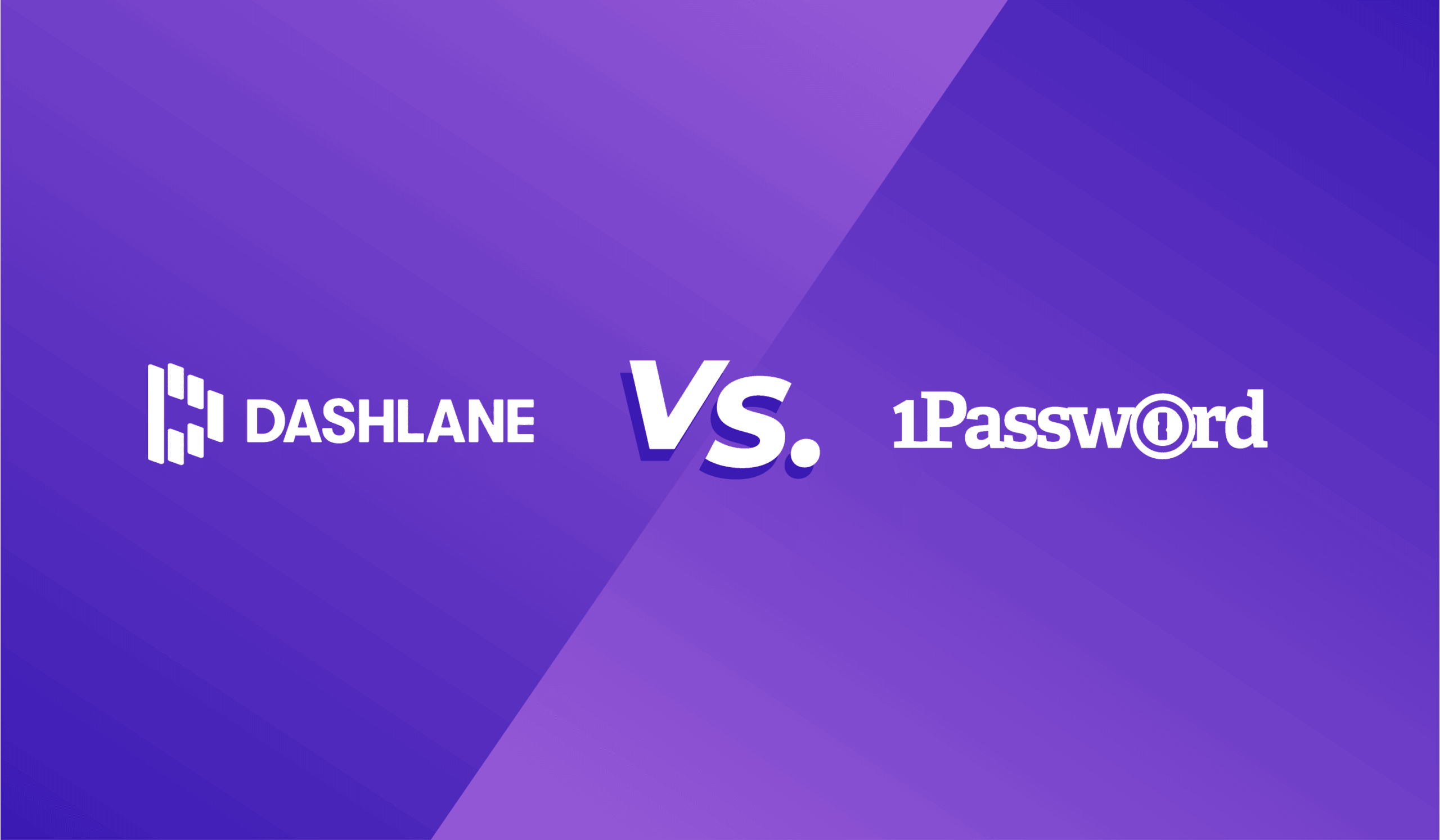 Dashlane versus 1Password comparison.