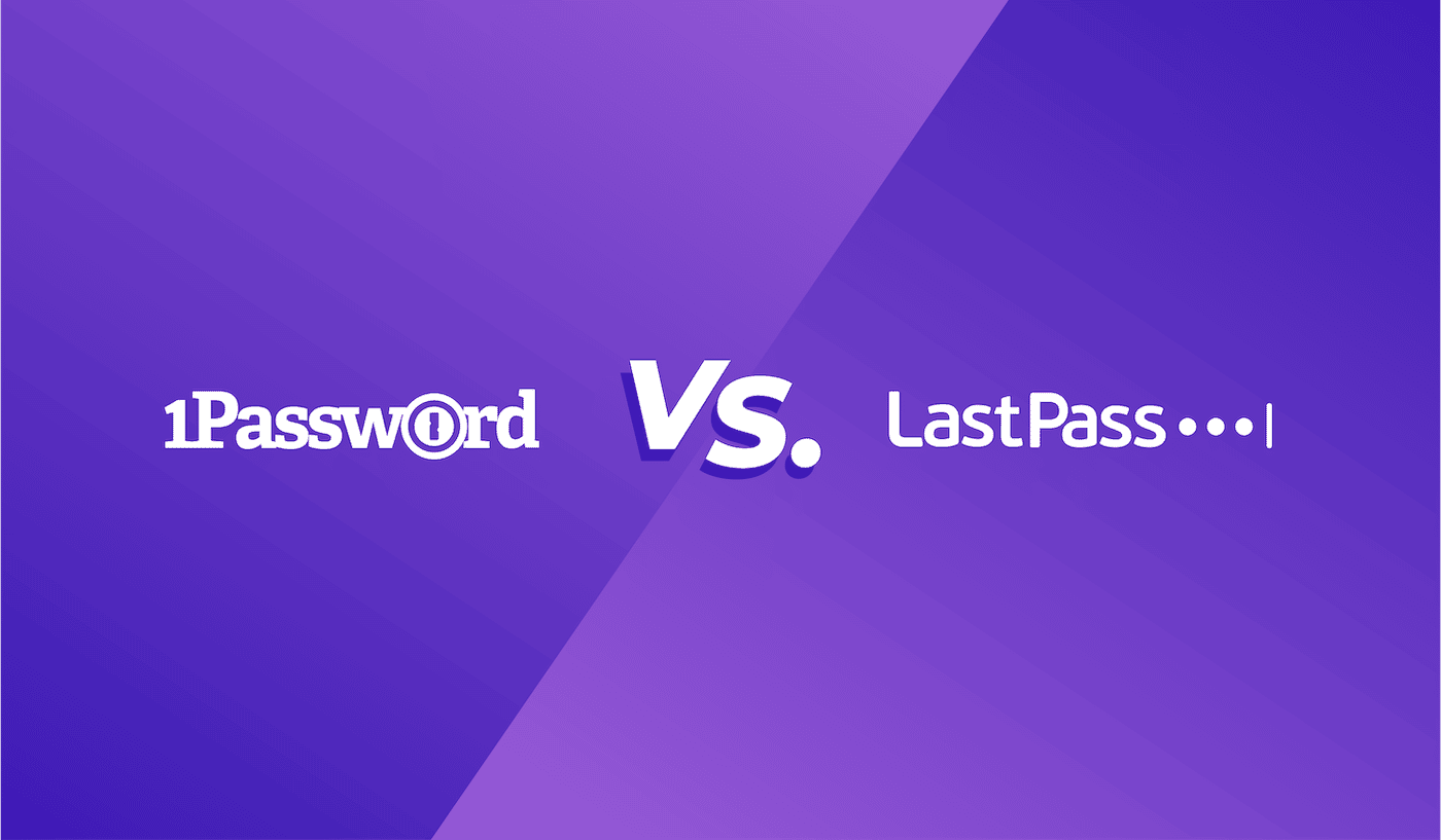 Image of 1Password vs. LastPass logos.