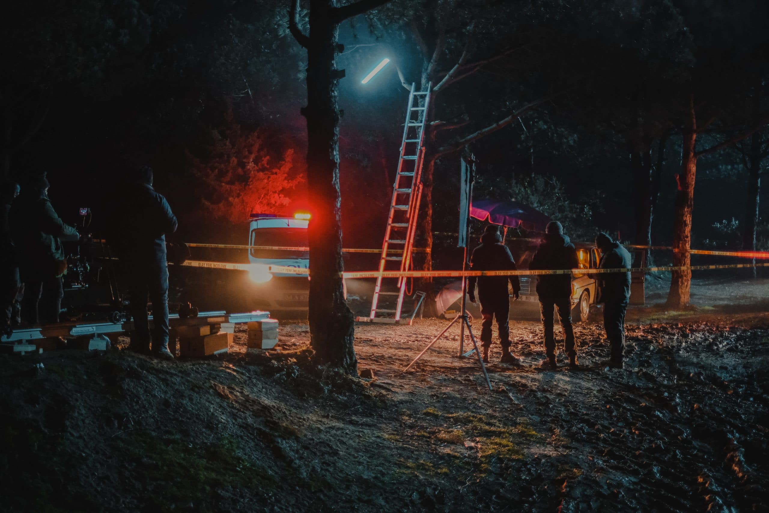 A picture of a crime scene representing the forensics aspect of a growing industry that address digital forensics, investigating and conducting incident response to events that occur on a digital system or device level.