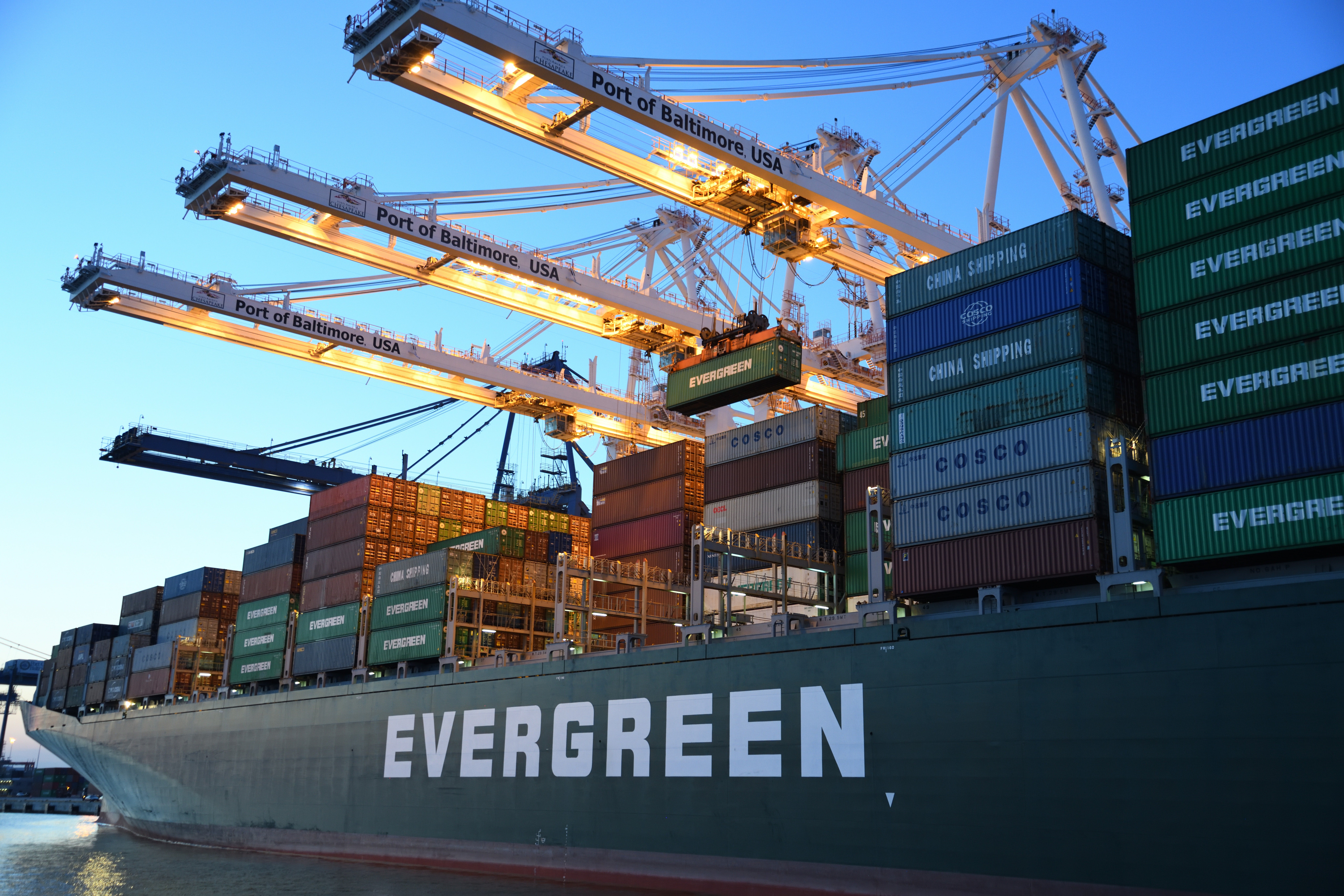 A picture showing an Evergreen Marine ship with containers and cranes in view. Much like logistics for international business like those of Evergreen when it got stuck in the Suez Canal, third-party risk management or TPRM is essential to ensuring supply chain vendors are trusted partners providing trusted components.