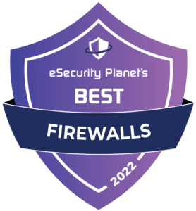 Purple eSecurity Planet Badge: Best Firewalls.