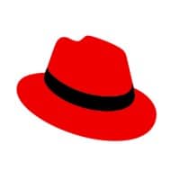 Red Hat logo.