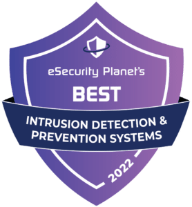 Purple eSecurity Planet Badge: Best Intrusion Detection & Prevention Systems.