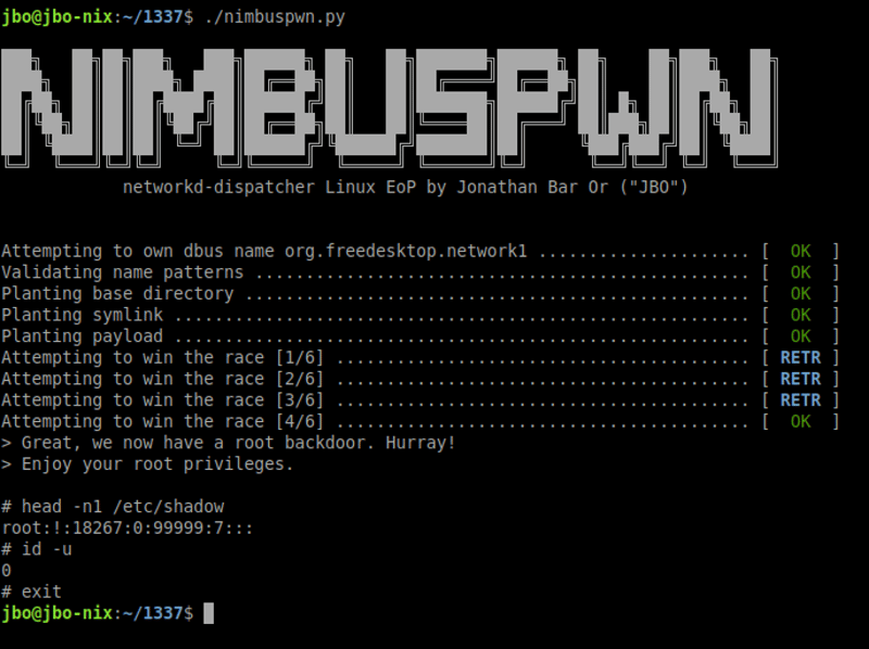 Nimbuspwn: New root privilege escalation found on Linux