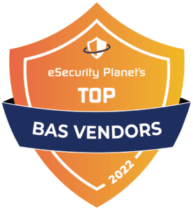 Orange eSecurity Planet Badge: Top Breach & Attack Simulation Vendors 2022.