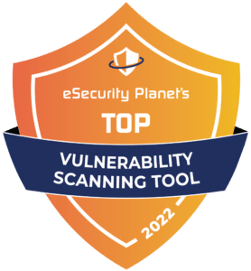 Orange eSecurity Planet Badge: Top Vulnerability Scanning Tool 2022.